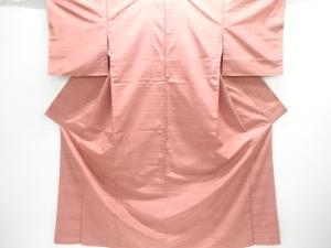 横段織り出し手織り紬着物